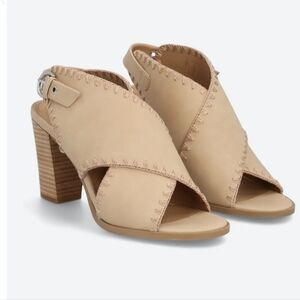 DV BY DOLCE VITA Reanne Heel Elegant Tan Women's Sandals